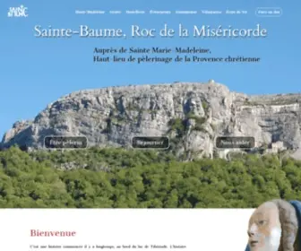 Saintebaume.org(Le Sanctuaire de la Sainte) Screenshot