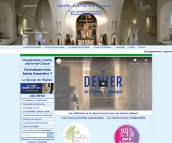 Saintejeannedechantal.com(Paroisse Sainte Jeanne) Screenshot