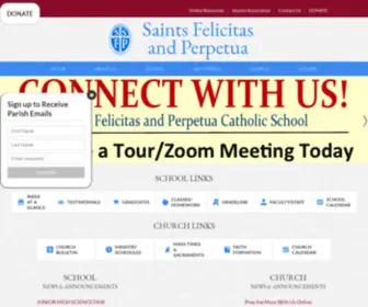 Saintfelicitas.org(Saints Felicitas and Perpetua) Screenshot
