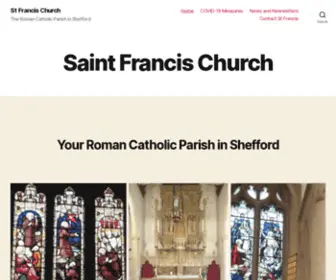 Saintfrancis.uk(The Roman Catholic Parish in Shefford) Screenshot