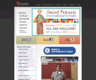 Saintfrancisinternational.org(Saint Francis International School) Screenshot