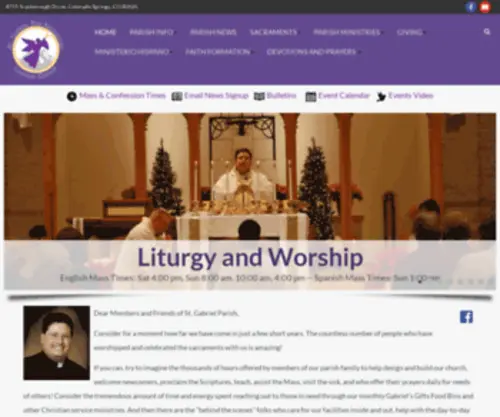 Saintgabriel.net(St. Gabriel the Archangel Catholic Church) Screenshot
