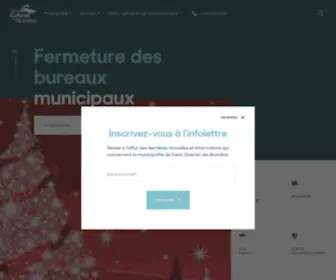 Saintgabrieldebrandon.com(Municipalité de Saint) Screenshot