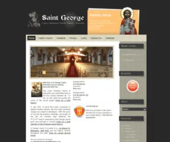 Saintgeorgechurch.org.au(Saint George Coptic Orthodox Church) Screenshot