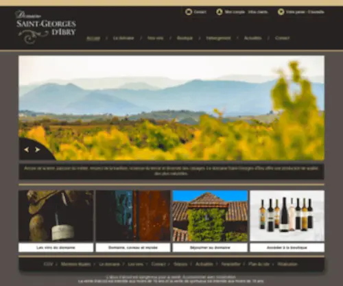 Saintgeorgesdibry.com(Cotes de thongue et vins de pays d'oc) Screenshot