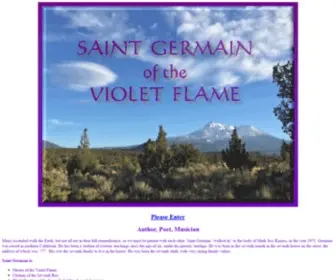 Saintgermainvioletflame.com(Saint Germain of the Violet Flame) Screenshot