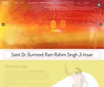 SaintgurmeetramrahimsinghJiinsan.org(Saint Dr. Gurmeet Ram Rahim Singh Ji Insan) Screenshot