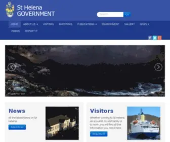 Sainthelena.gov.sh(St Helena Government) Screenshot