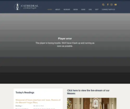 Saintjohncathedral.org(Cathedral of St) Screenshot