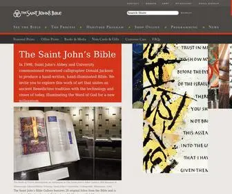 Saintjohnsbible.org(The Saint John's Bible) Screenshot