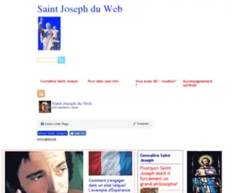 Saintjosephduweb.com(Saint Joseph de Nazareth pour l'Eglise Catholique) Screenshot