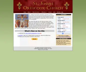 Saintjosephorthodox.org(Saint Joseph Antiochian Orthodox Christian Church) Screenshot