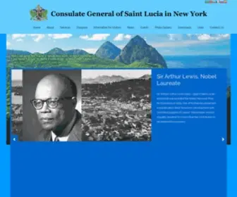 Saintluciaconsulateny.org(Consulate General of Saint Lucia in New York) Screenshot