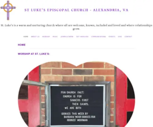Saintlukeschurch.net(Luke’s Episcopal Church) Screenshot