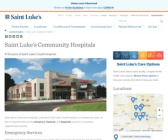 Saintlukescommunityhospital.org(Saint) Screenshot