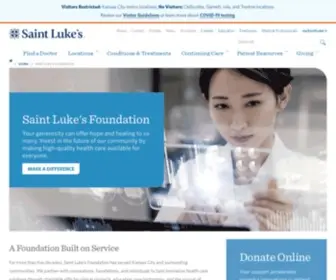 Saintlukesgiving.org(Saint Luke's Foundation) Screenshot