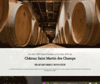 Saintmartindeschamps.com(AOP Saint Chinian) Screenshot