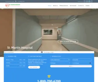 Saintmartinhospital.com(The Home of Medical professionals and Medical Services) Screenshot