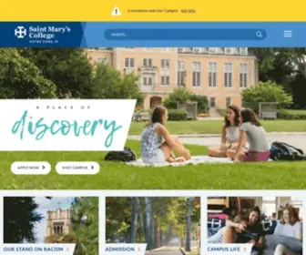 Saintmarys.edu(Saint mary's college) Screenshot