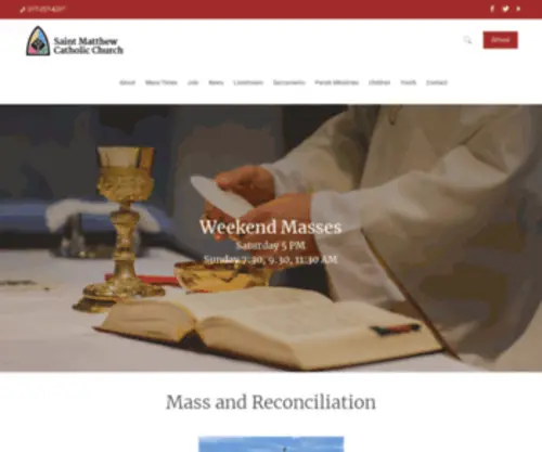 Saintmatt.org(Saint Matthew Catholic Church) Screenshot