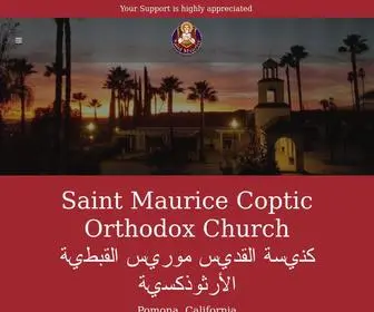 Saintmauricechurch.org(St. Maurice Coptic orthodox church) Screenshot