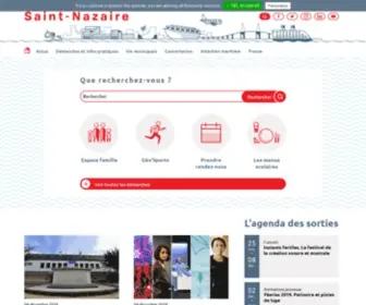Saintnazaire.fr(Site officiel de la Ville de Saint) Screenshot
