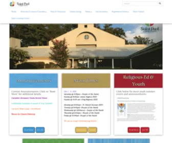 Saintpaulcatholicchurch.com(Flowood Mississippi) Screenshot