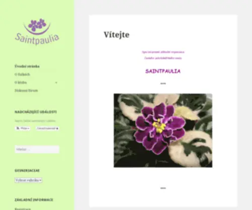 Saintpaulia.cz(Saintpaulia) Screenshot