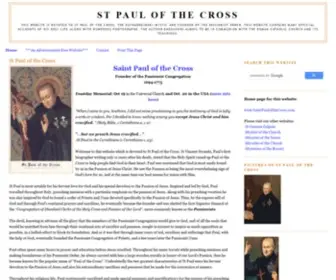 Saintpaulofthecross.com(St Paul of the Cross) Screenshot