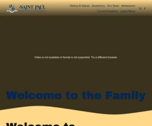 Saintpaulschool.com(Paul Catholic School) Screenshot