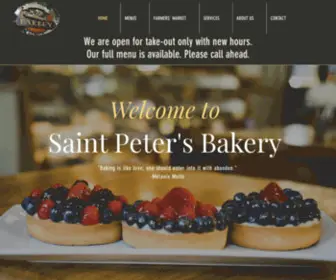 Saintpetersbakery.com(Saint Peter's Bakery) Screenshot