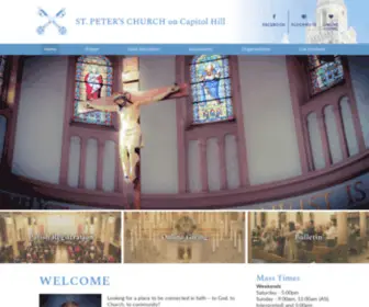 Saintpetersdc.org(Peter's on Capitol Hill) Screenshot