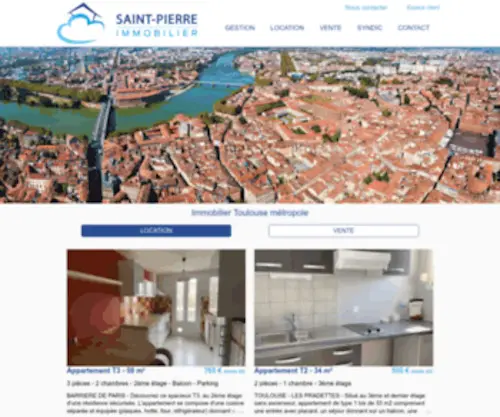 Saintpierre-Immobilier.com(Immobilier Toulouse) Screenshot