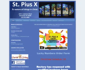 Saintpius.net(Saint Pius X Parish) Screenshot
