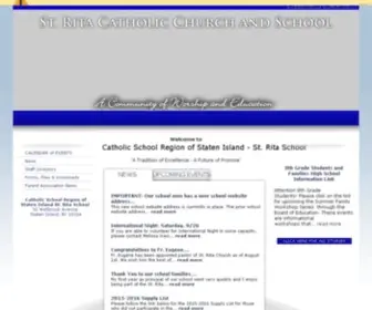 Saintritas.net(Rita Catholic Church and School) Screenshot