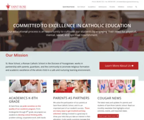 Saintrosecatholicschool.com(Saint Rose Catholic School) Screenshot