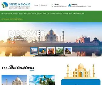 Saintsandmonks.com(Destinations Specialist) Screenshot