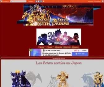 Saintseiyamythdreams.com(SAINT SEIYA MYTH DREAMS) Screenshot