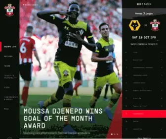 Saintsfc.co.uk(SOUTHAMPTON FC OFFICIAL WEBSITE) Screenshot