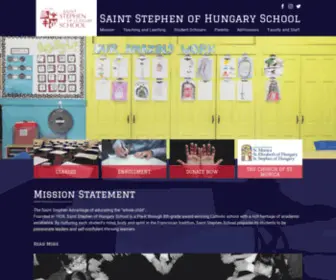 Saintstephenschool.org(St. Stephen of Hungary School) Screenshot