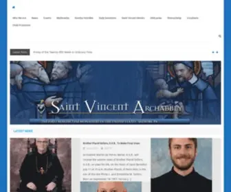 Saintvincentarchabbey.org(Saint Vincent Archabbey) Screenshot