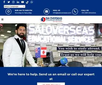 Saioverseas.co(Immigration Consultants Jalandhar) Screenshot