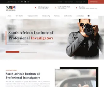 Saipi.org.za(South African Institute of Professional Investigators) Screenshot