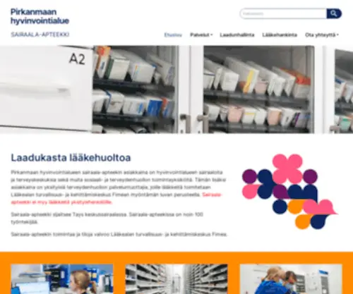 Sairaala-Apteekki.fi(Pirkanmaan hyvinvointialueen sairaala) Screenshot