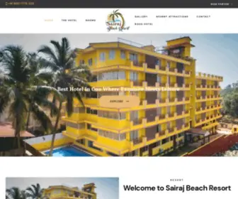 SairajBeachresortgoa.com(Best Beach Resort at Calangute Goa) Screenshot