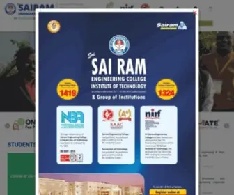 Sairam.edu.in(Sri Sairam Engineering College) Screenshot