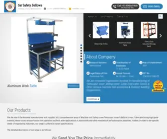 Saisafetybellows.com(Sai Safety Bellows) Screenshot