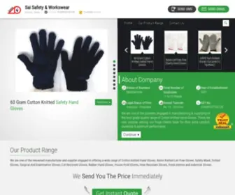 Saisafetyworkswear.com(Sai Safety & Workswear) Screenshot