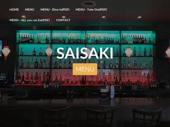 Saisakiasianbistro.com(Saisaki Asian Bistro and Sushi Bar) Screenshot