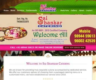 Saishankarcatering.in(Sai Shankar Catering) Screenshot
